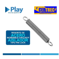 Resorte Acero Inoxidable 2 Rulos X20 Poste Cerco Electrico